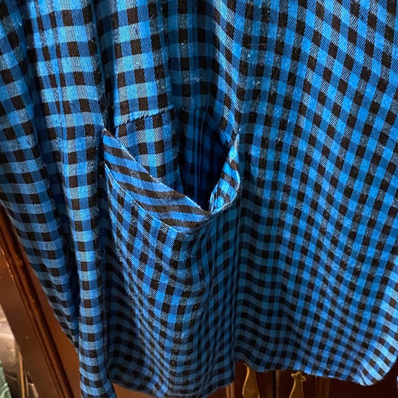 Roaman’s Blue and Black Checkered Blazer size 3X - Picture 5 of 14